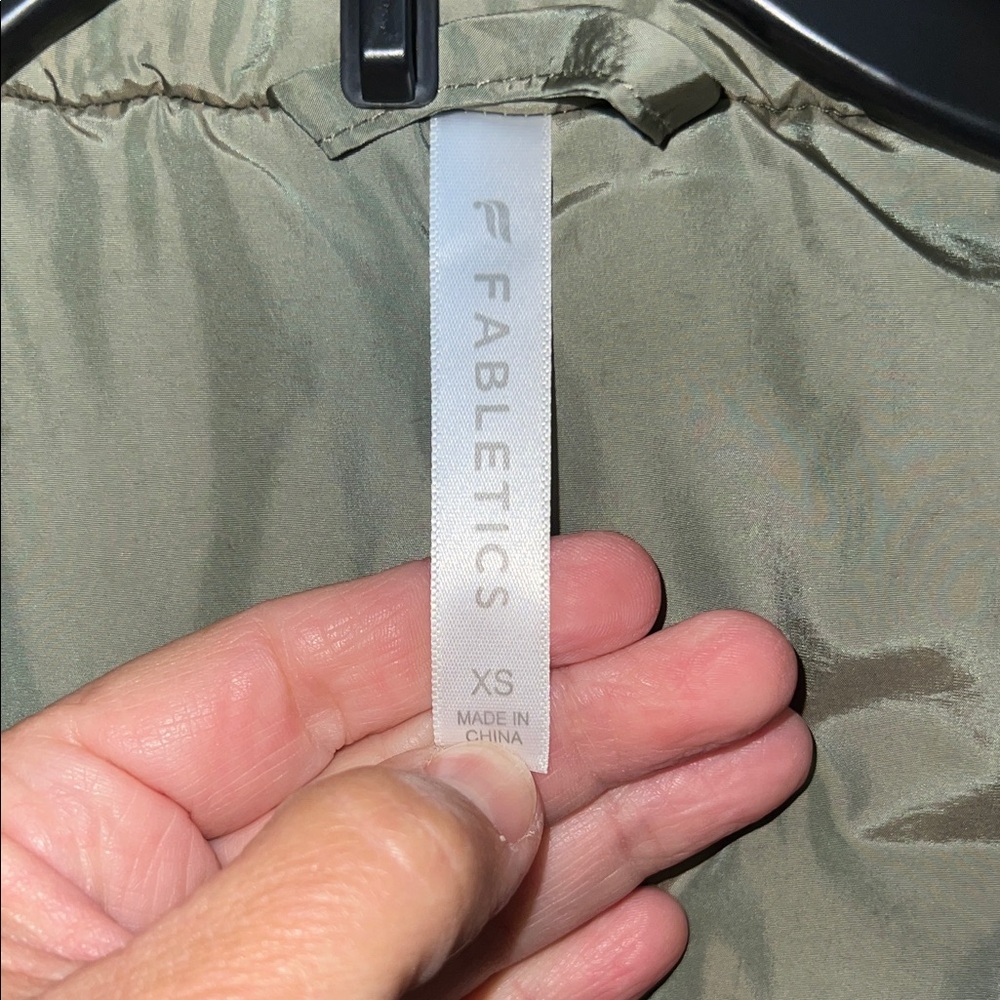 Fabletics Olive Green Puffer Jacket - image 2